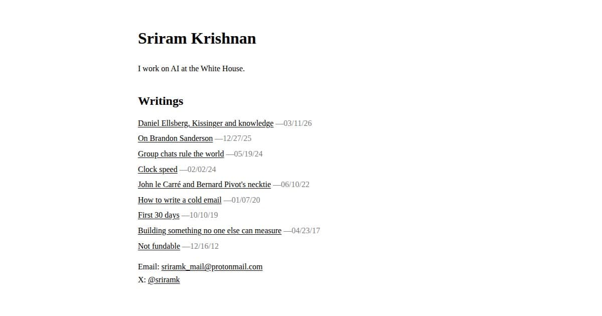 Sriram Krishnan