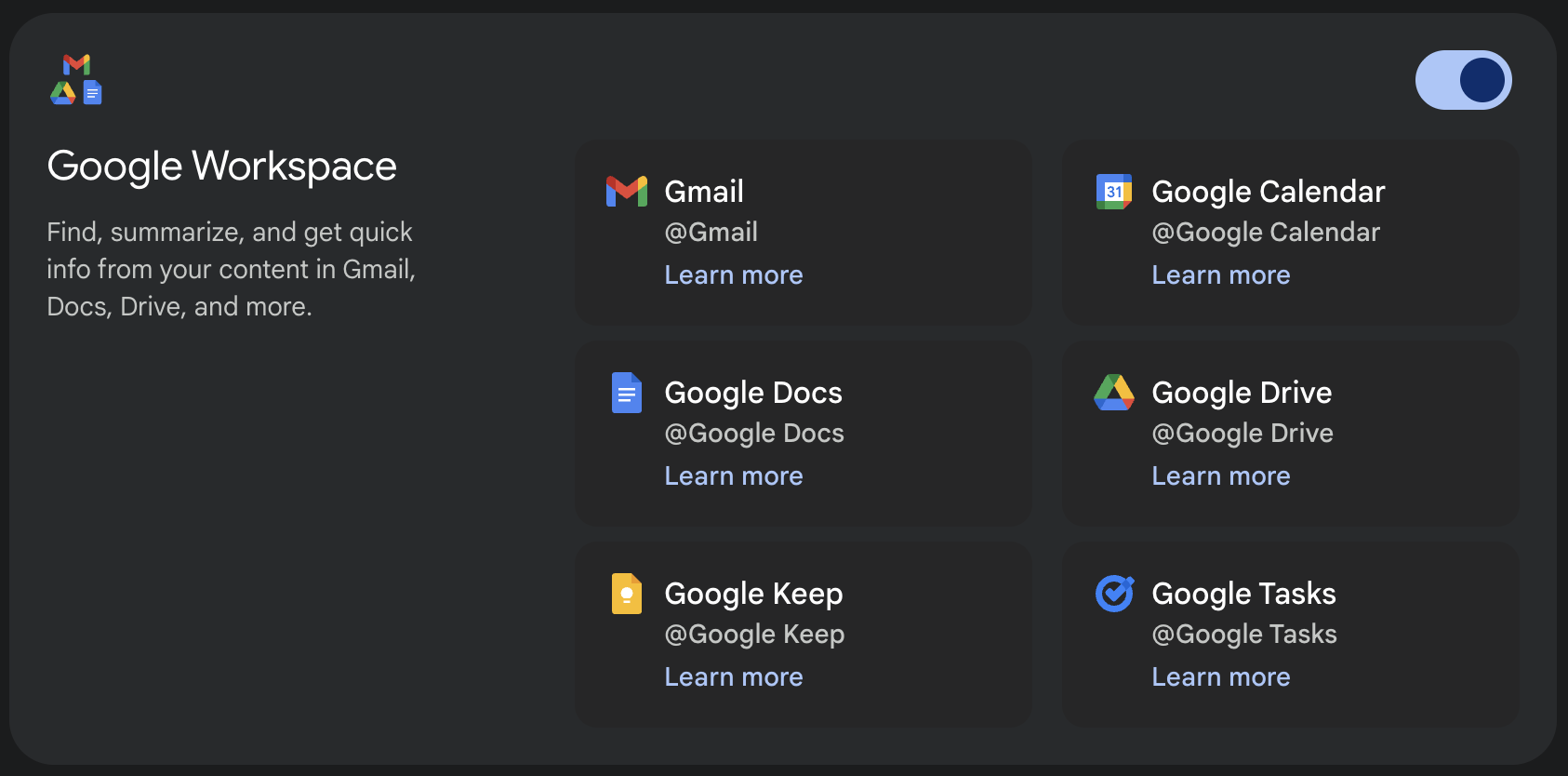 Gemini Google Connectors